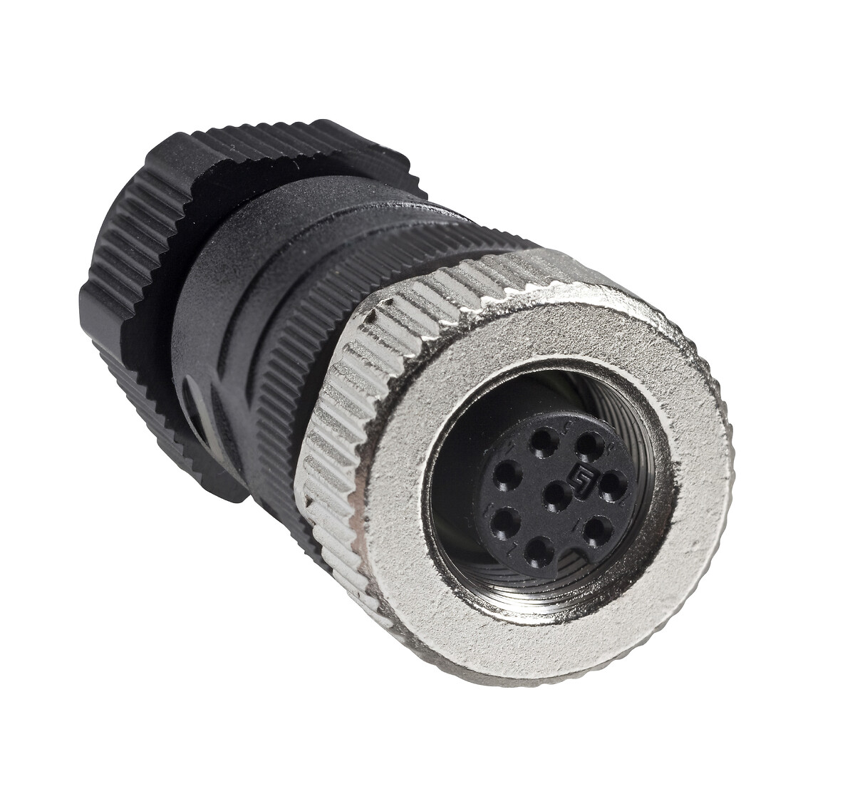 XZCC12MDP40B - Male, M12, 4 pin, straight connector, cable