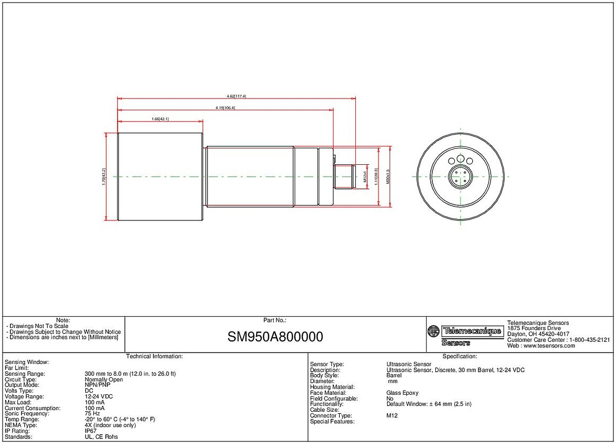SM950A800000_CAD_DOC - SM950A800000_CAD | Telemecanique Sensors