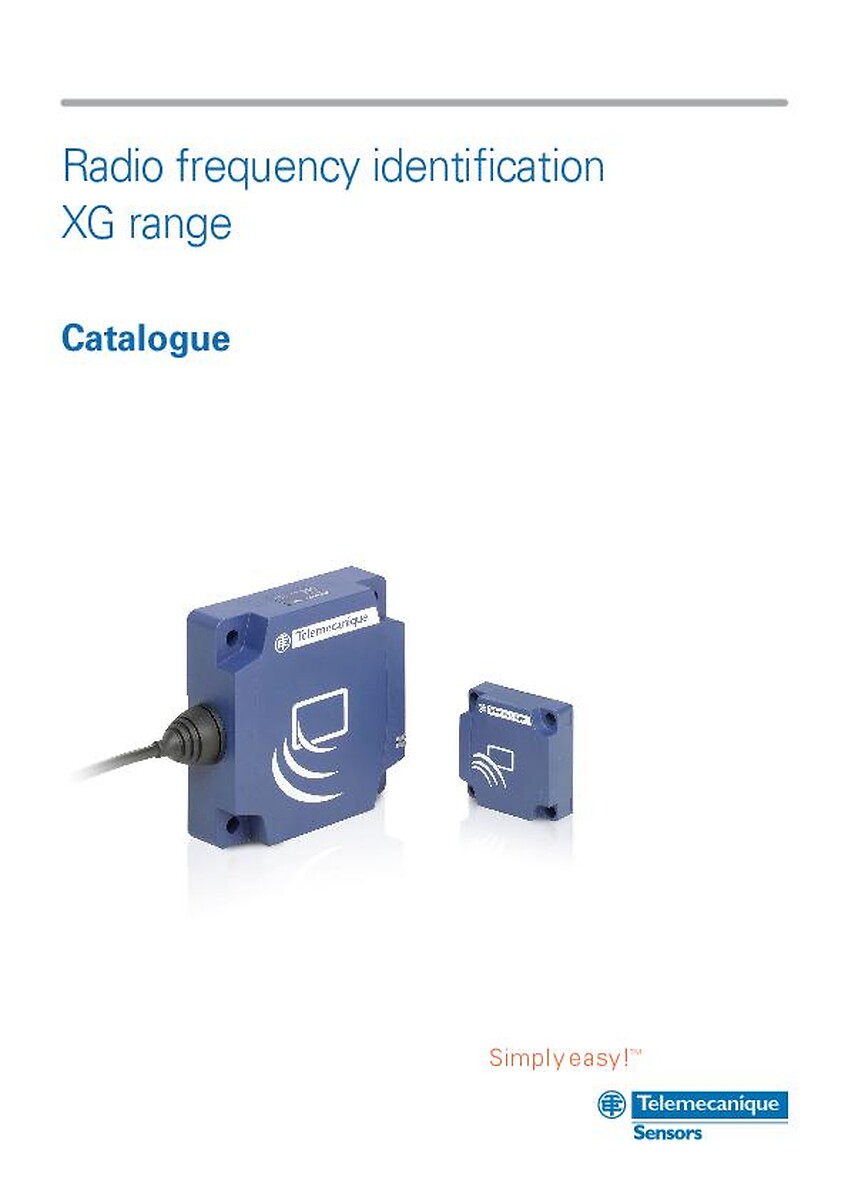 Rf Sensor Data Sheet Catalogue for Radio Frequency Identification, XG range ...