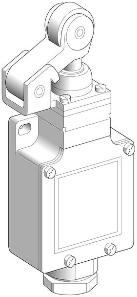 XCKL521H7 - limit switch XCKL - thermoplastic roller lever plunger